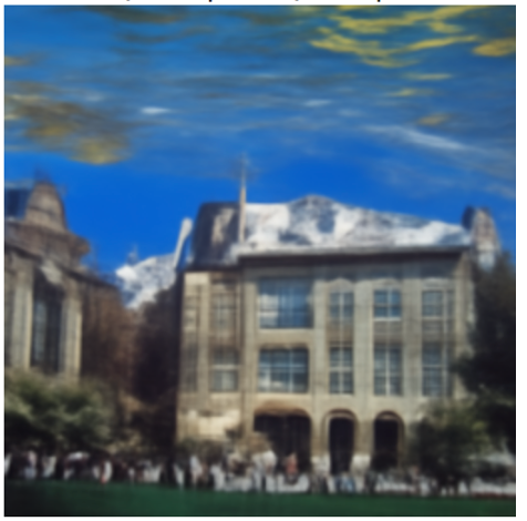 Légend : Science Po by Claude Monet, a painting generated by CLIP.
