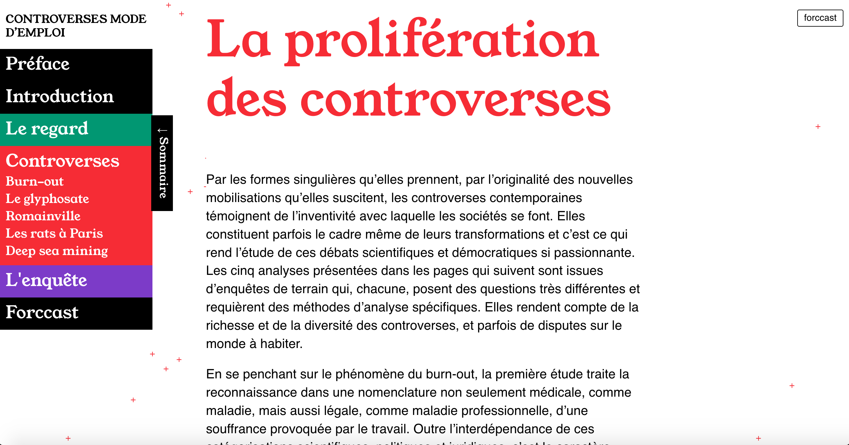 Web site of the book Controverses mode d’emploi (2021)