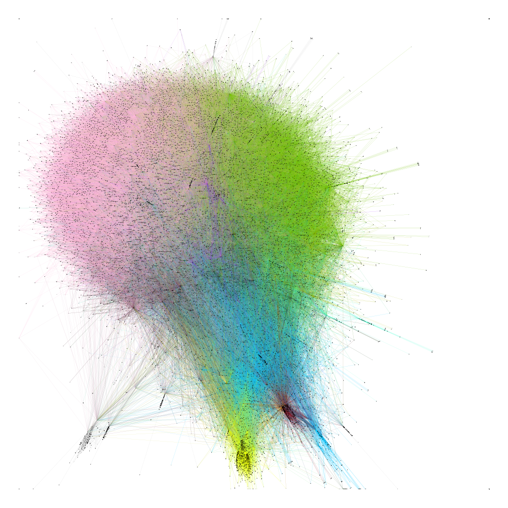 Graph. 1 :Interactions graph during the 2018 electoral campaign in Turkey